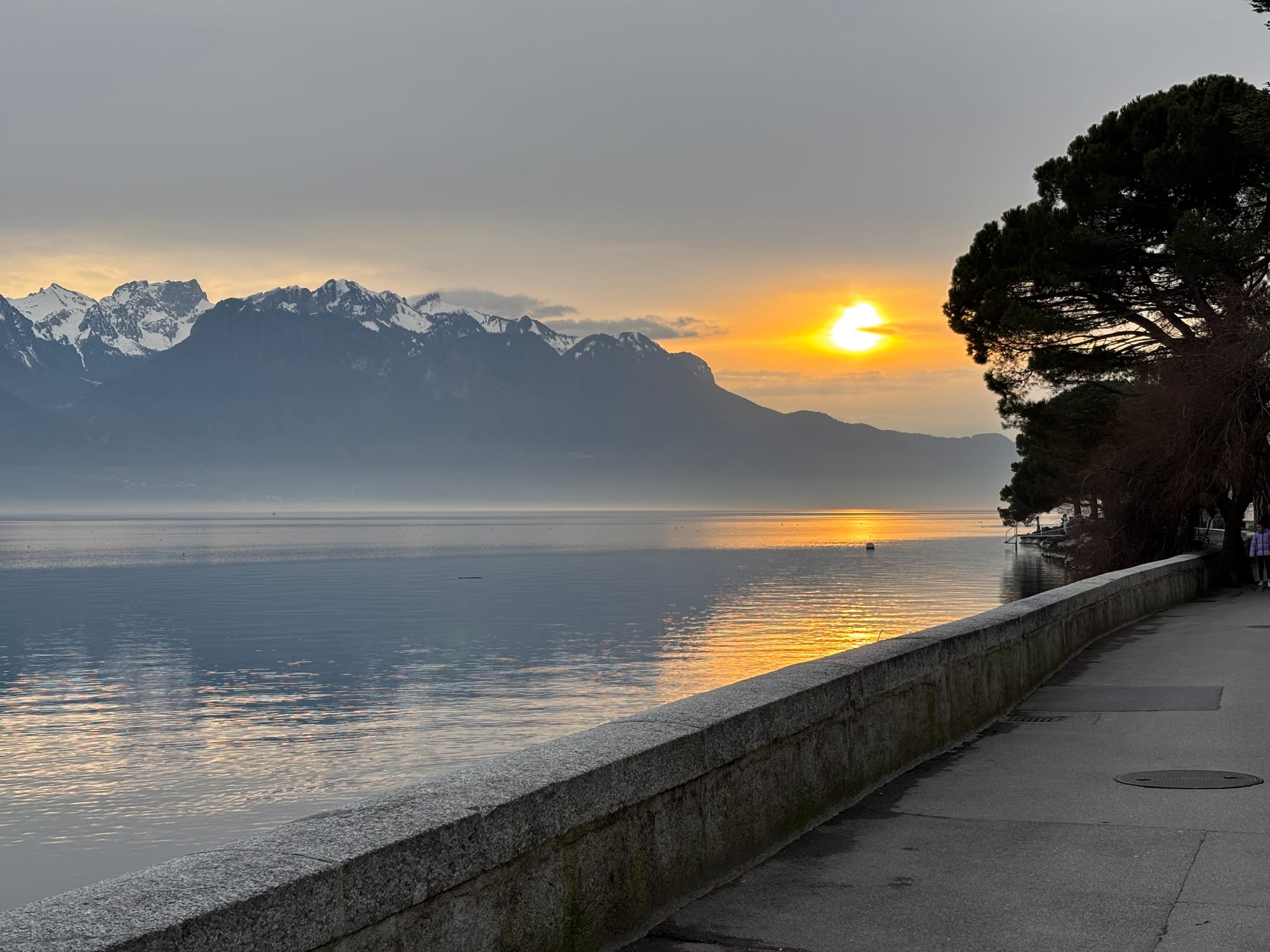 Sunrise over the mountains