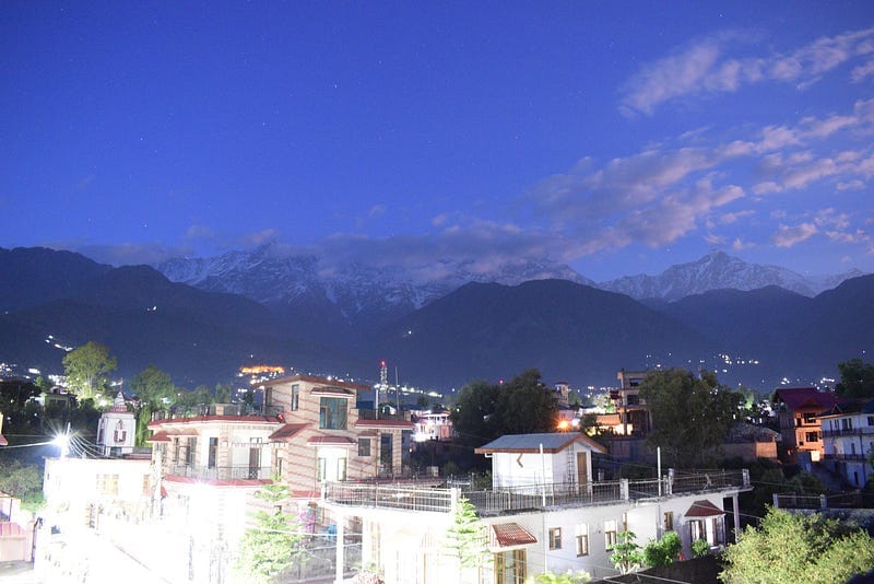View of the Dhauladhar ranges