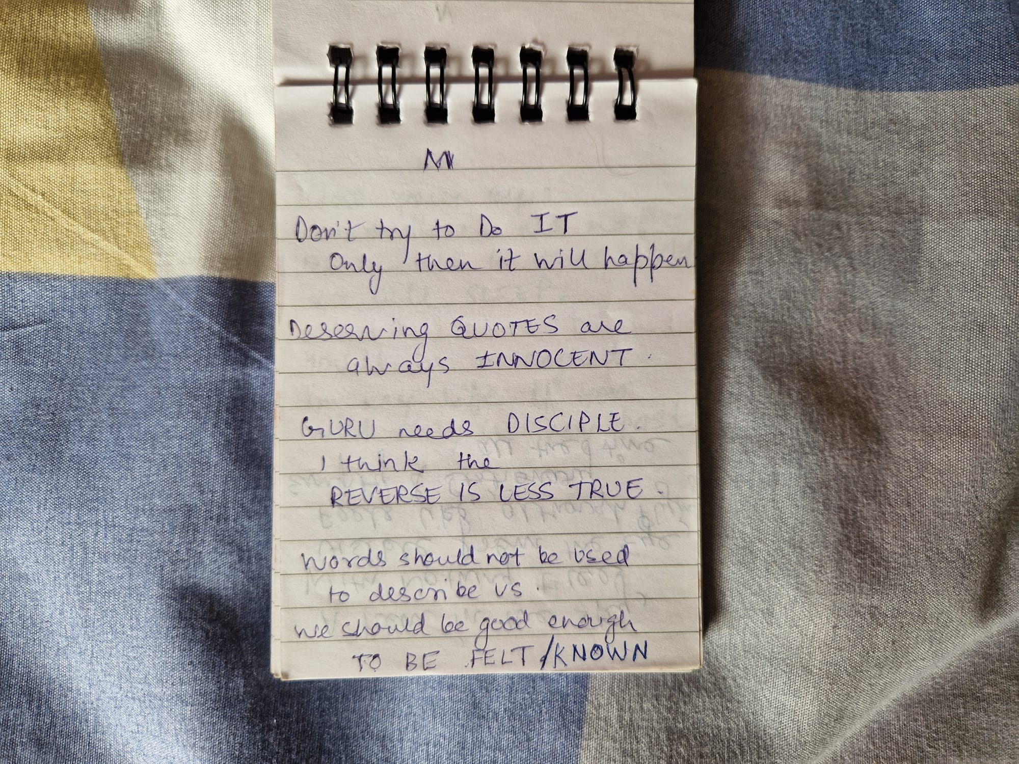 What if I Told You That Guru Needs a Disciple More Than Vice-Versa (WE-40)